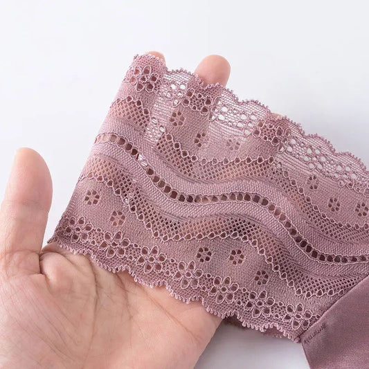 Silk-Lace seamless thong