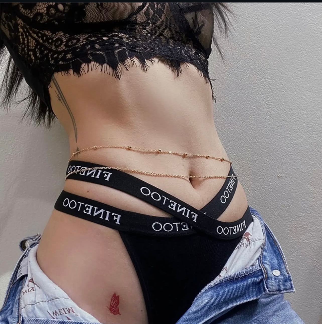 Fine too cotton thong