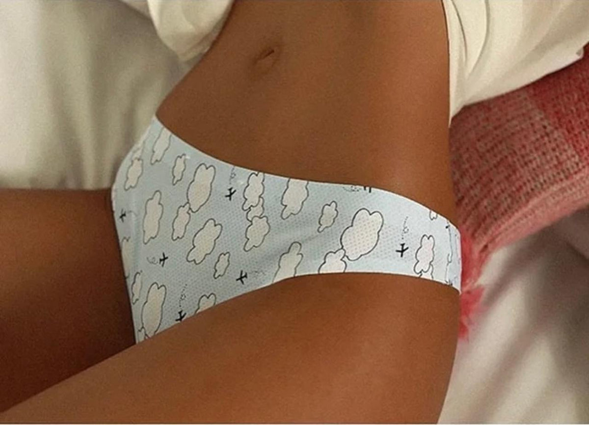 Cloud Print Cotton Boyshorts