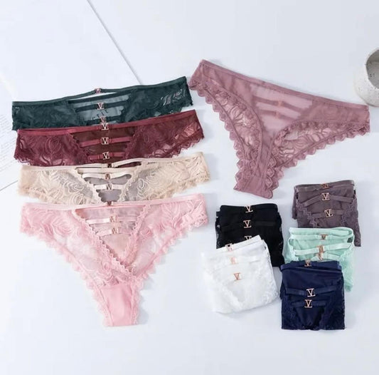 Lace Strappy Thong