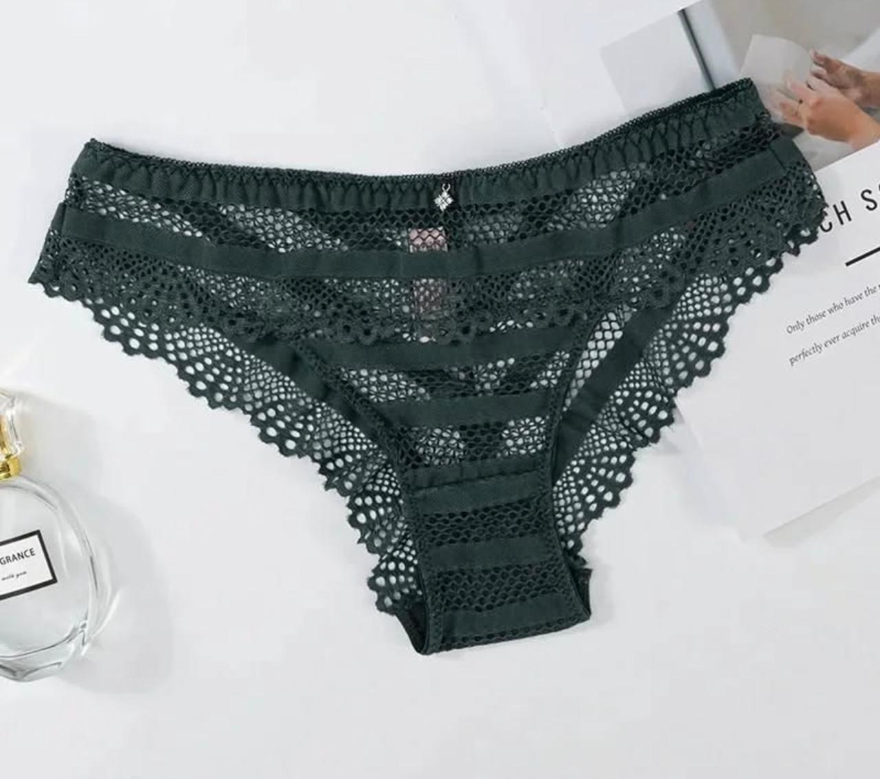 Blush Pink Lace Bikini Panty