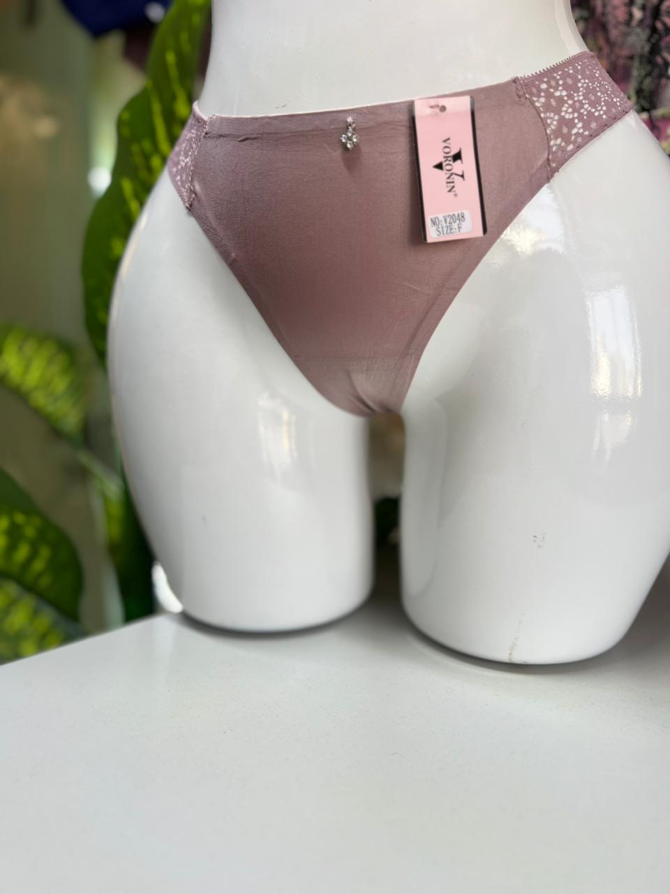 Lace-Trimmed Bikini Panty