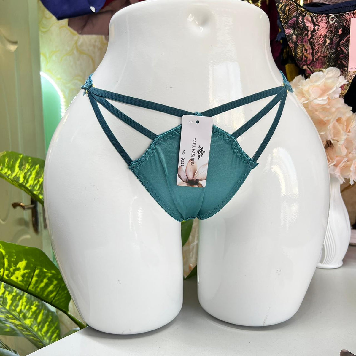 Lace-Satin Bikini Panty