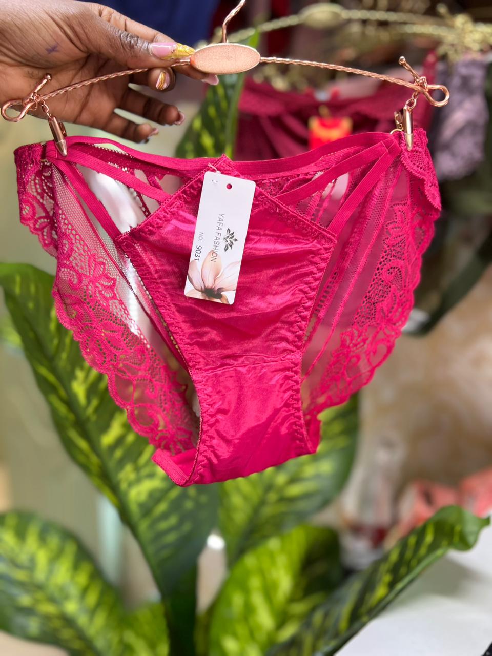 Lace-Satin Bikini Panty